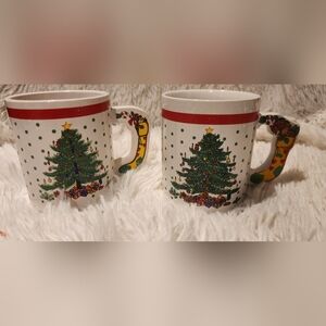 Festive Christmas Tree Mugs